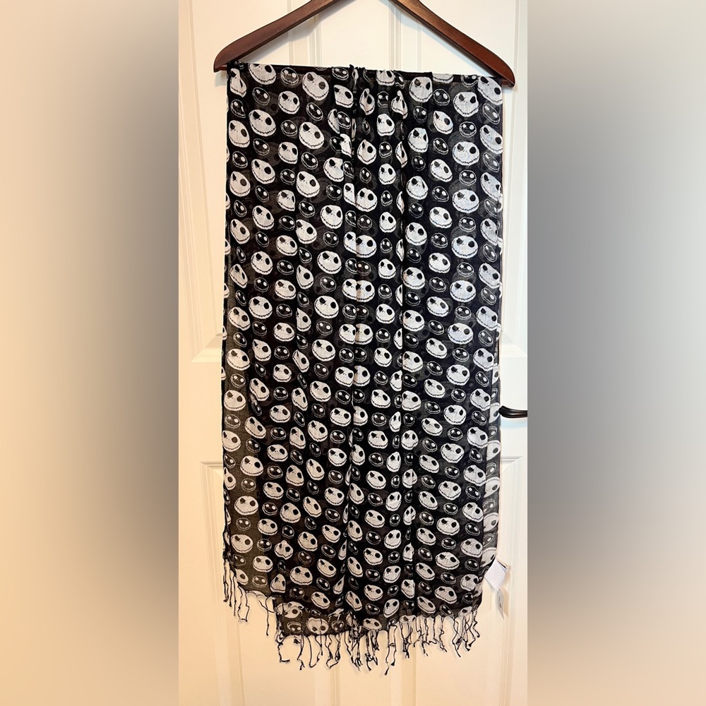 Disney Black and White Skull Scarf